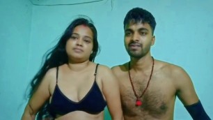 Newly married sexy and cute Indian couple ki homemade chudai