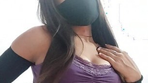 Indian girl show his boobs on video call