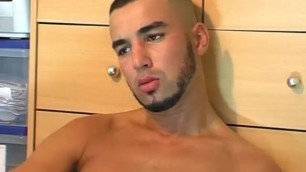 French Arab Guy get Wanked his Huge Cock by a Guy !