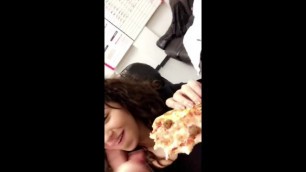 HUGE Tits Muslim Slut first Time Eating Meaty Sausage