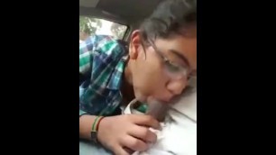 Indian Desi Girl Suck Cock in Car Full Porn Video