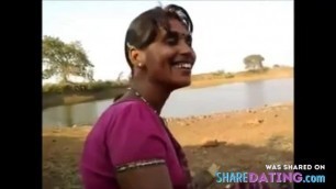 Indian Blowjob Her Lover Outdoor