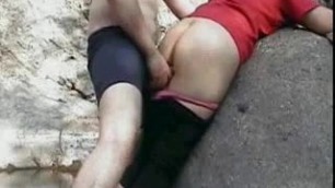 Desi indian young couple outdoor fuck