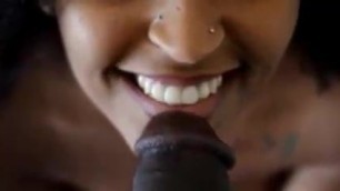 Big tits Indian girl gives the best blowjob