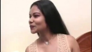 Beautiful Indian girl tries to become a pornostar