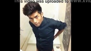 Indian Desi boy Jerks in Bathroom