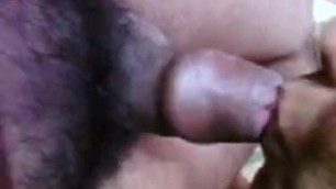 Hot Indian Aunty prepare her Partner's small Cock by BJ