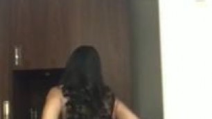 Indian Wife Getting naked and showing her Big Ass and Tits-hotfuxx