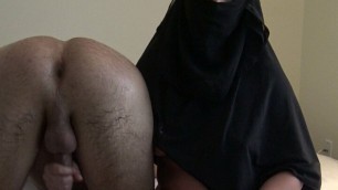 Hijab Teen Milking Saudi Arab Cuckold