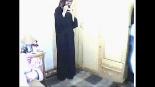 Arab girl praying then masturbating