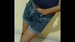 Sexy indian wife in hot pants