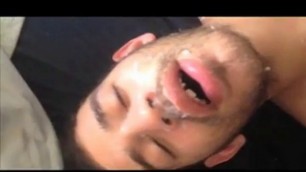 Arab Boy take the full load of daddys cum..