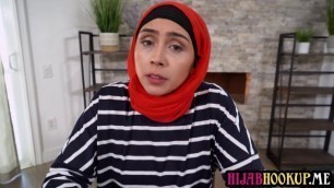 Arab MILF stepmom with hijab Lilly Hall deepthroats and fucks her stepson