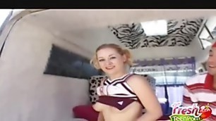 Cheerleader Cindi Loo Baited By The Ice Cream Man