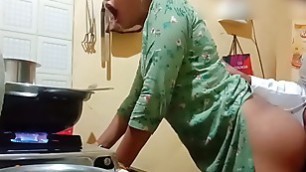 Indian sexy wife got fucked while cooking