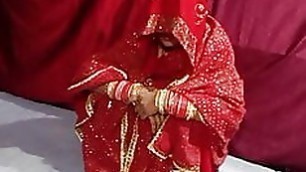 Indian newly married wife first night sex IN bedroom