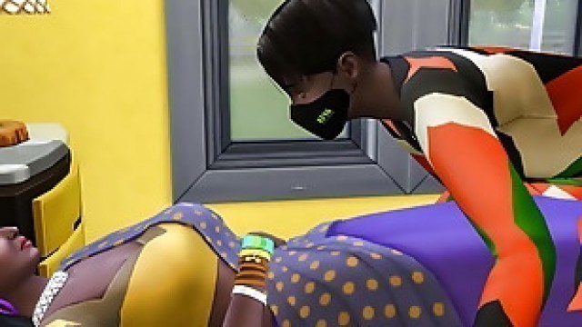 SON returns home from work and finds his MOM in his bed Then he fucks her thinking she won&#'t recognize him because of the mask on his face | Indian Mom And Son
