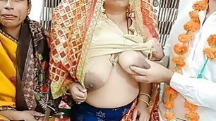 Indian Couple First Wedding Night Sex Enjoy with mother in law threesome sex