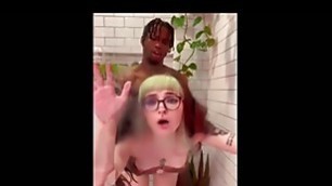 dyed hair girl with glasses gets dicked down on by usa anal indian bbc