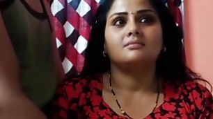 Mistress fucks her servant&#'s thick dick in private with huge pussy. Husband was not at home in Hindi voice.